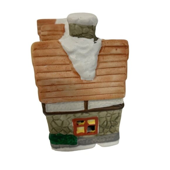 Miniature Christmas Holiday Village Shop Ceramic Primitive - Picture 3 of 5